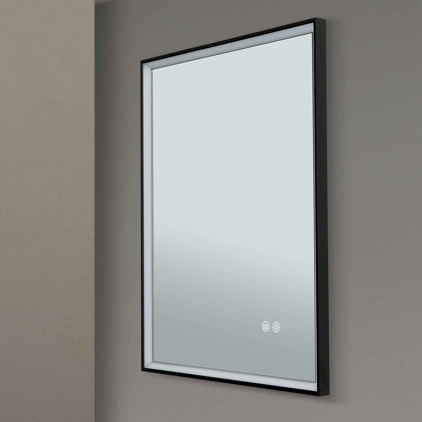 LED-Spiegel Frame, 45 x 60 cm, CCT, Antibeschlag, dimmbar