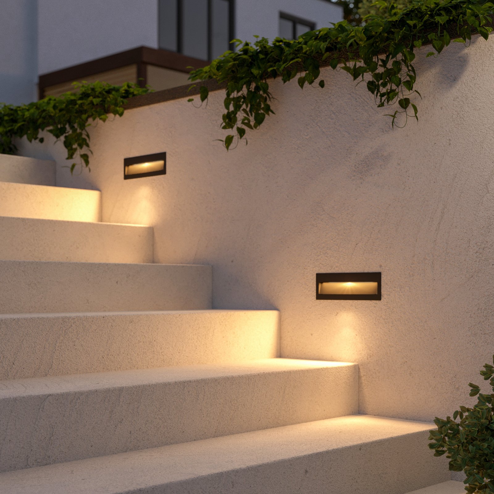 Loya Long Spoturi Exteriorul Încastrat IP54 Dark Grey - Lucande