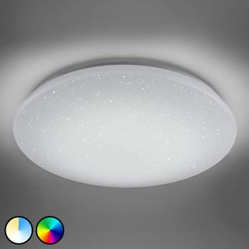 Trio WiZ Charly LED ceiling lamp, crystal effect