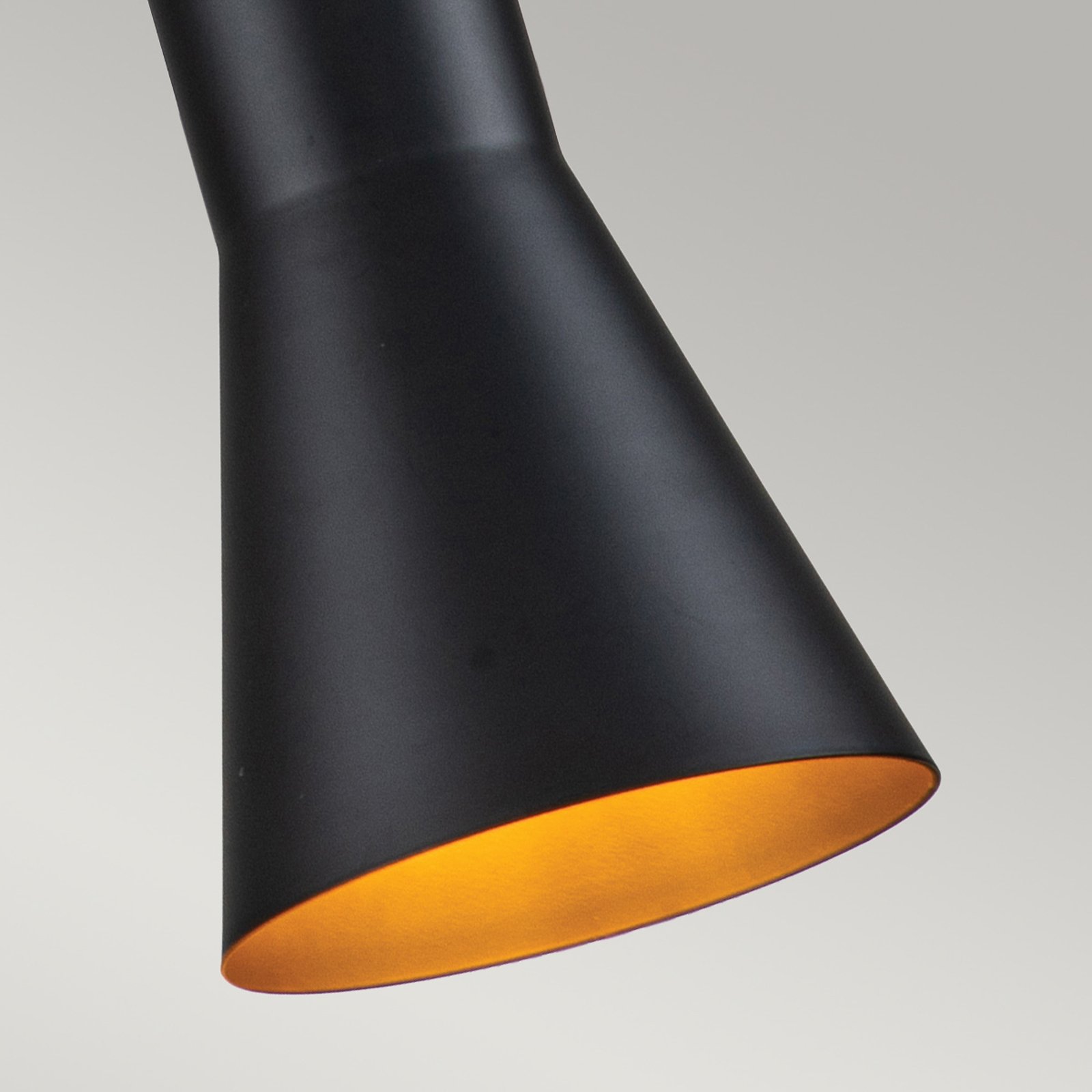 Pendant light Etoile 1-bulb Ø 13.3 cm black matt