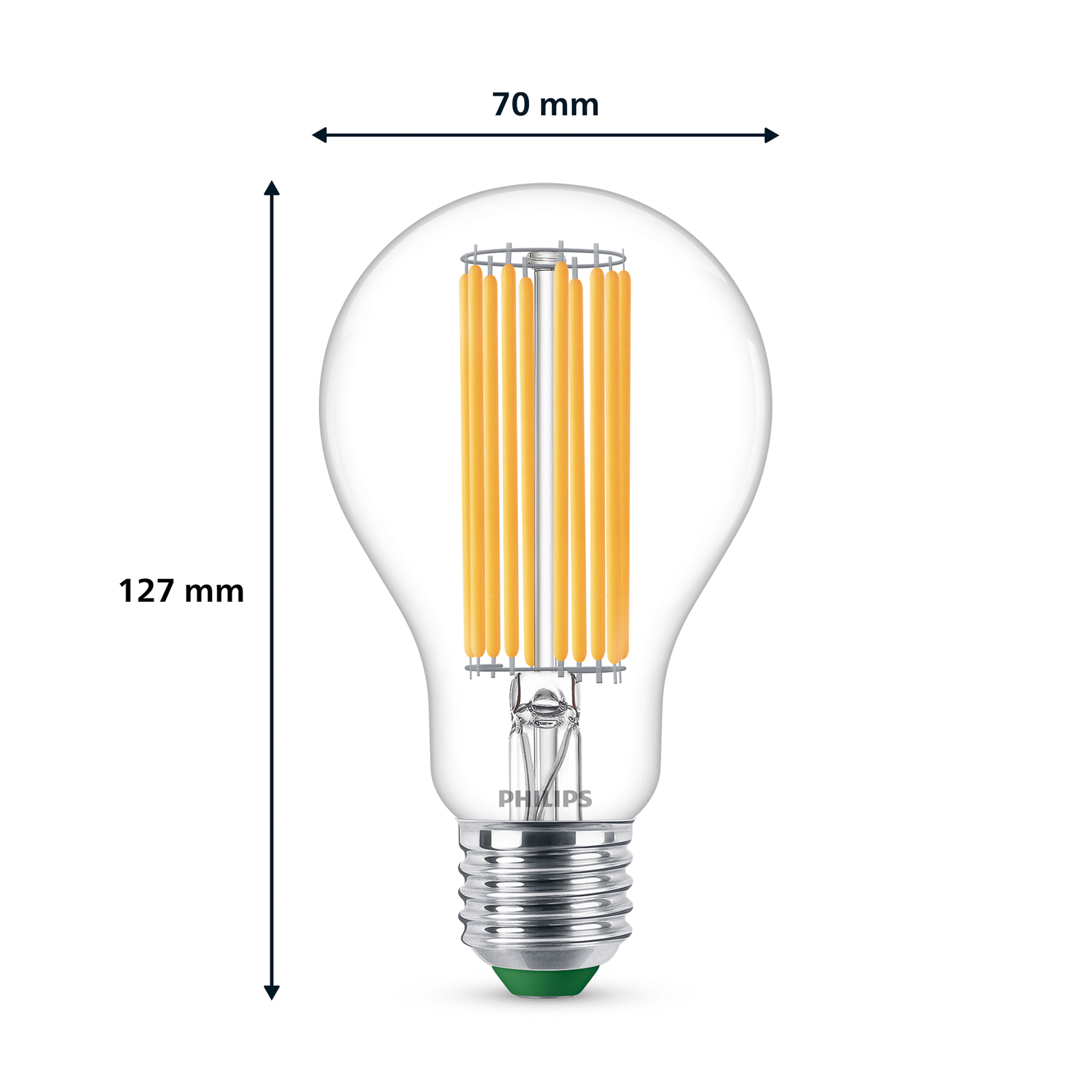 Philips LED-lampa E27 A70 5,2W 1095lm klar 3 000 K