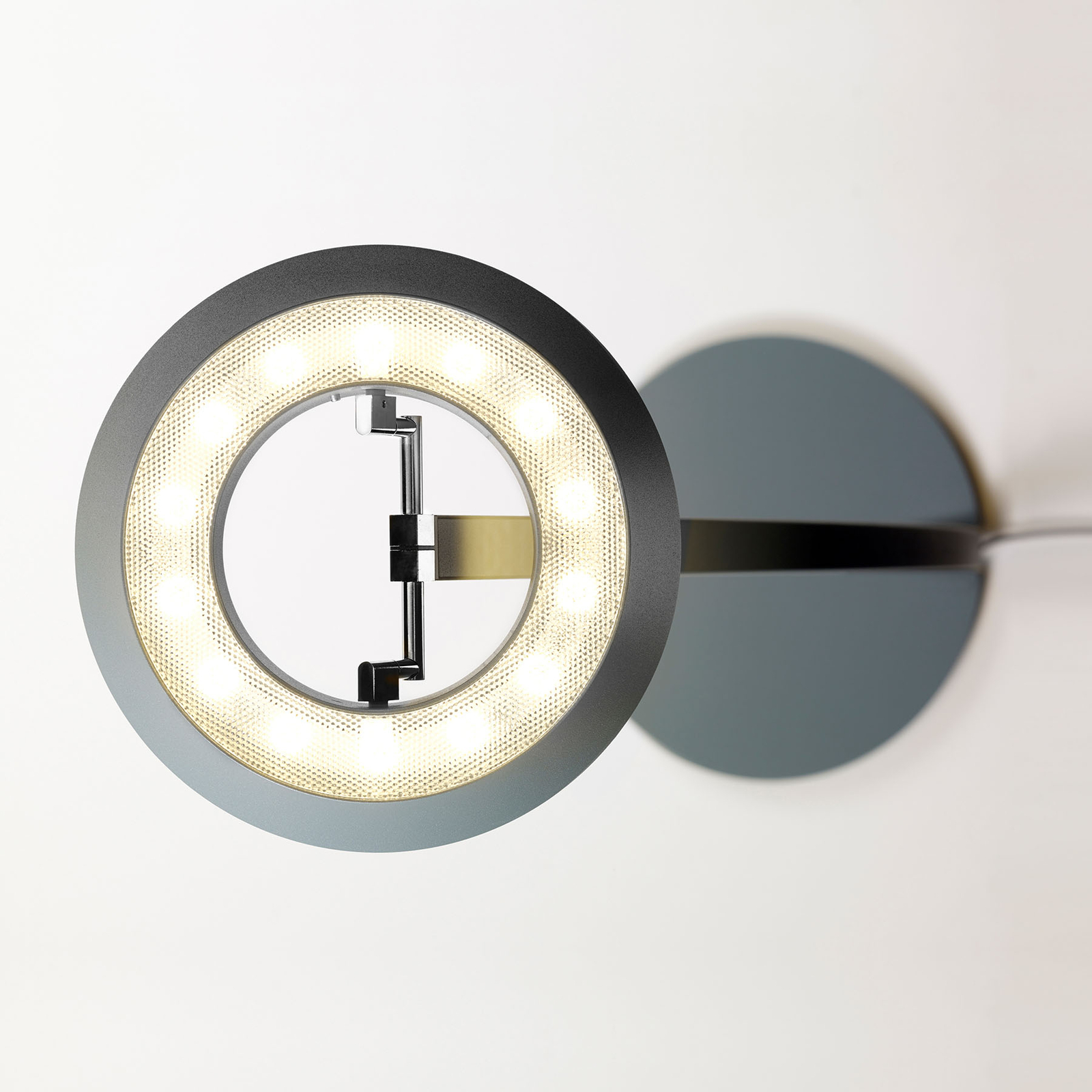 OLIGO Glance LED-pöytälamppu, kaareva, harmaa