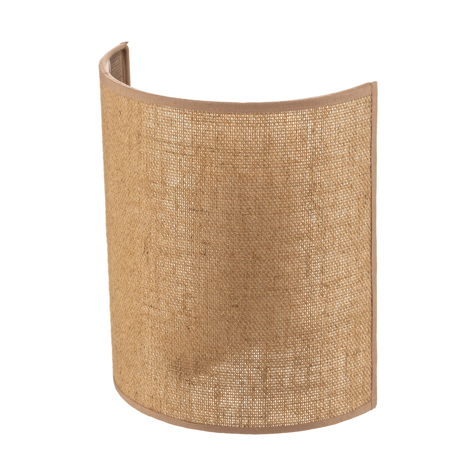 Euluna aplique de pared de yute, marrón, textil, 24 cm de altura, E27