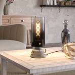 Gargrave table lamp with an oil lamp design