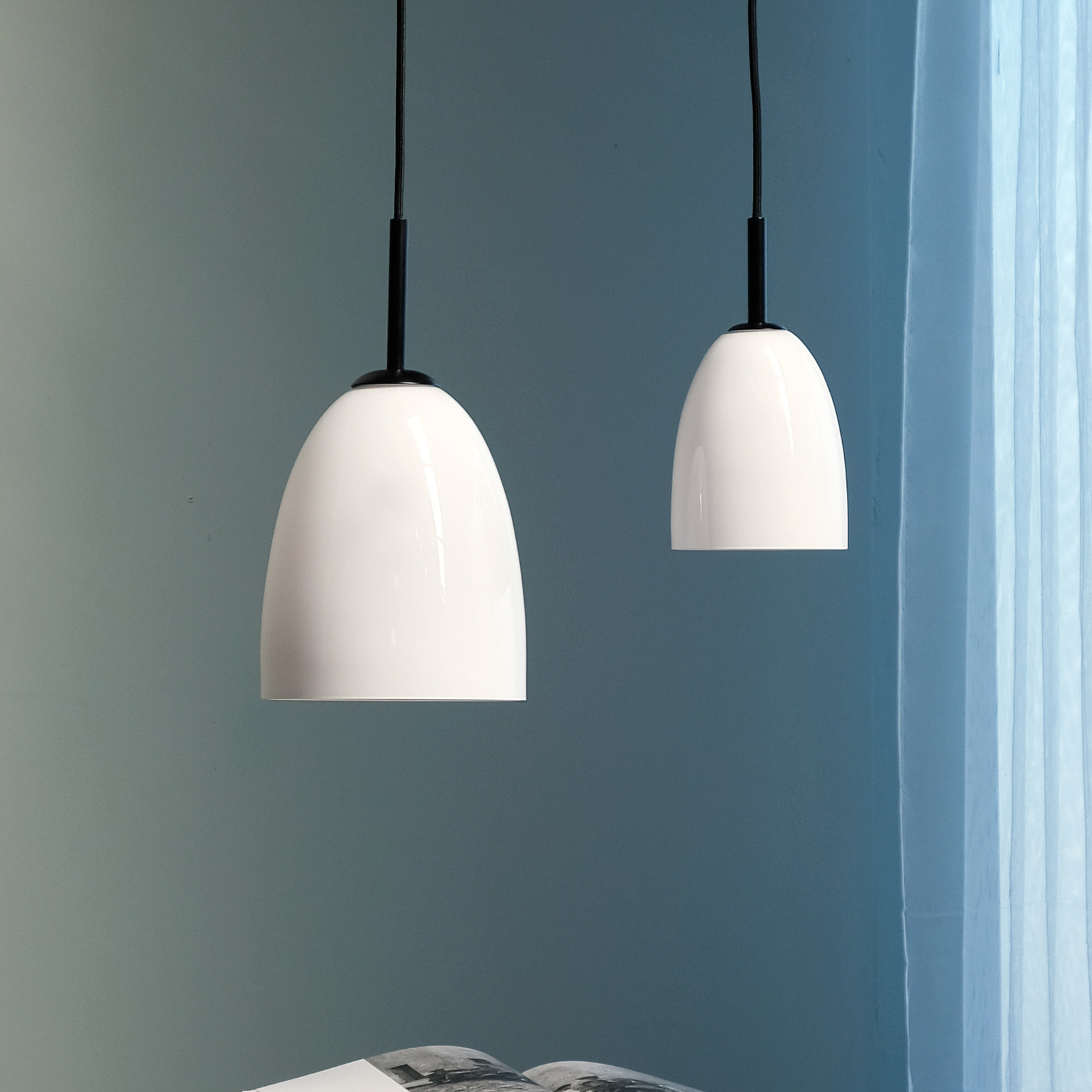 Jazz Pendelleuchte Ø18 Opal/Black - DybergLarsen