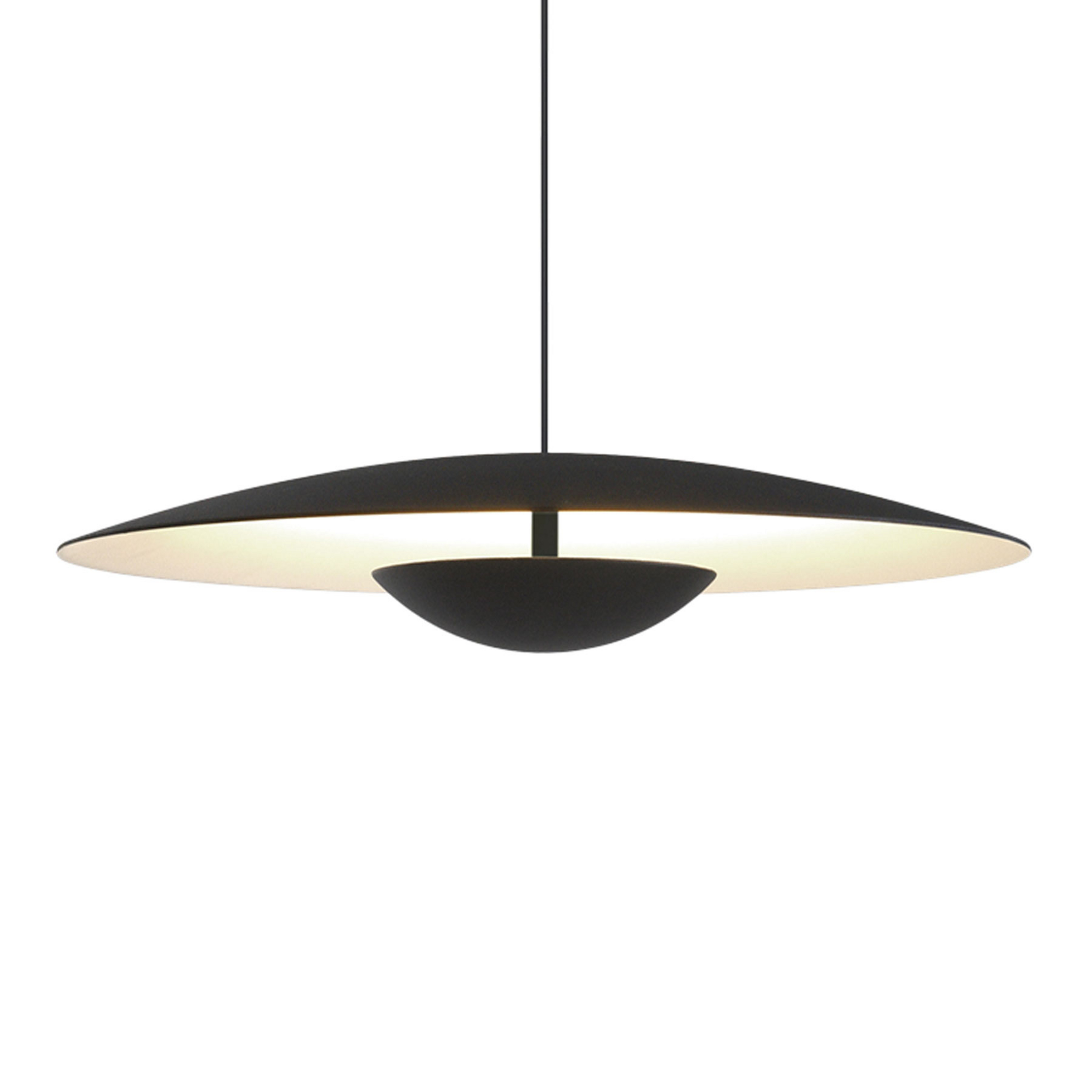Ginger LED hanglamp, Triac Ø32cm zwart/wit - MARSET