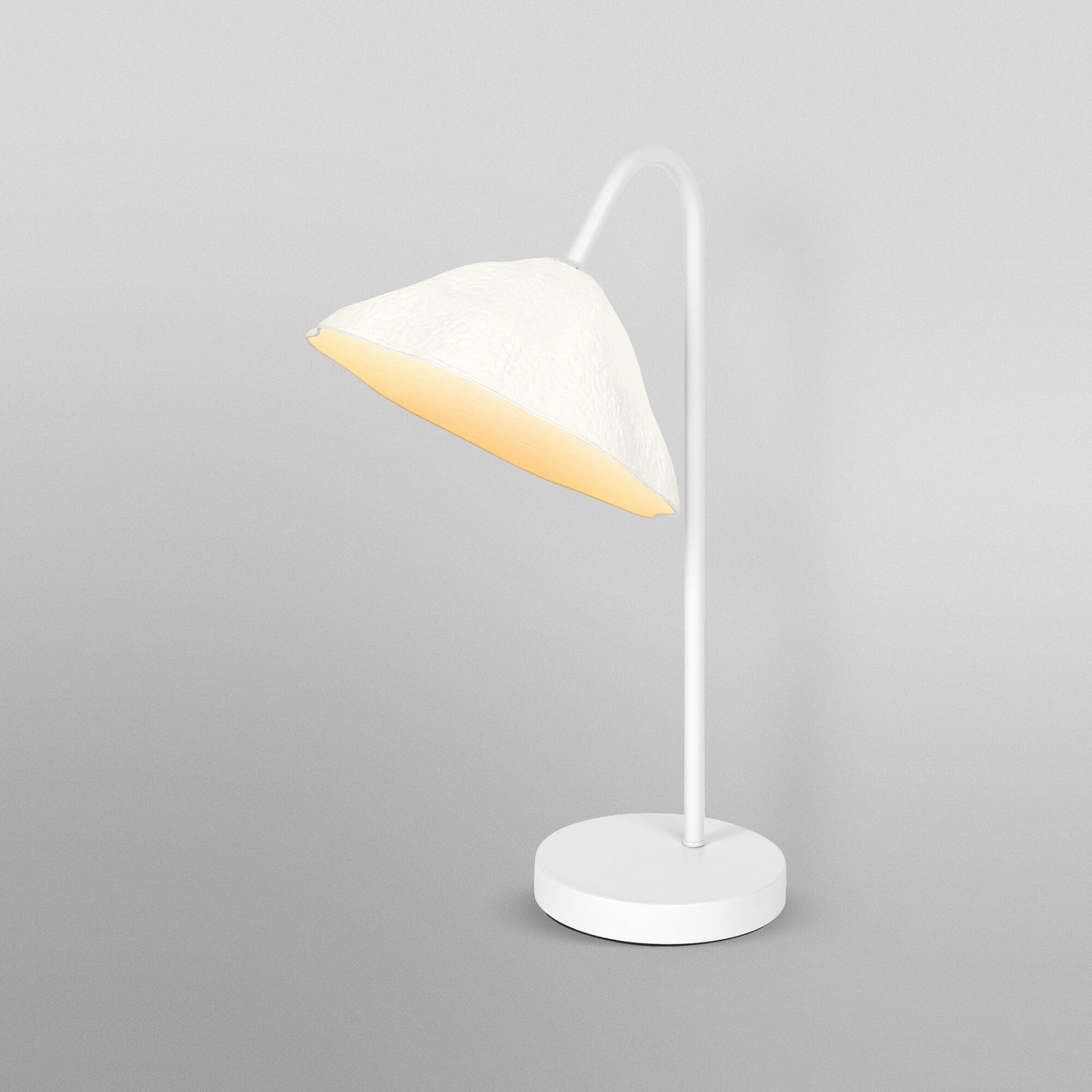 OSRAM bordlampe Decor Lotus Leaf, 1 lyskilde, hvit, papir, E14