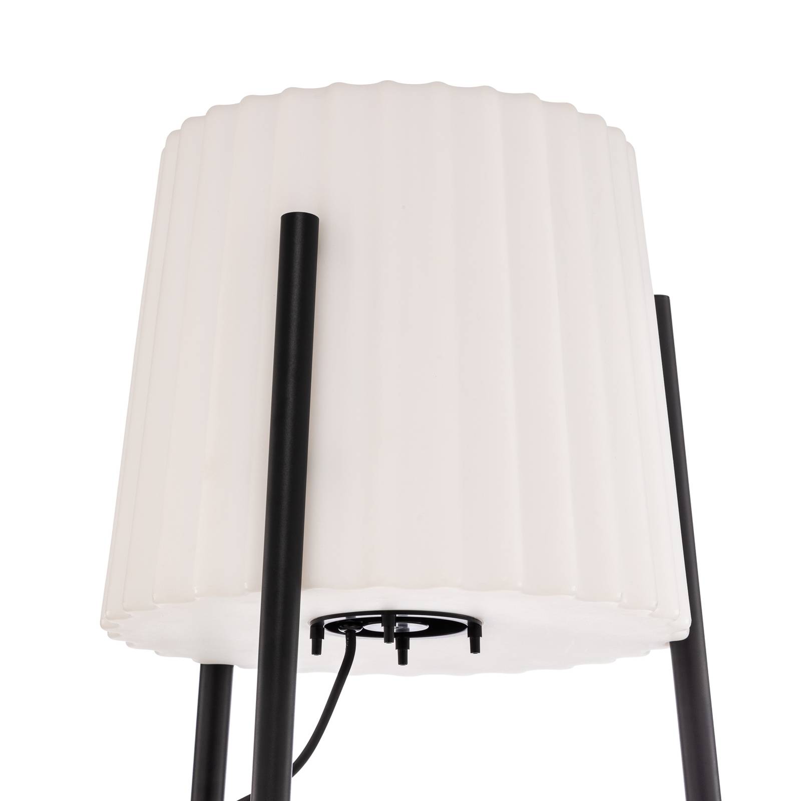 Lampa tarasowa Lindby Jaimy, 148 cm, statyw, aluminium