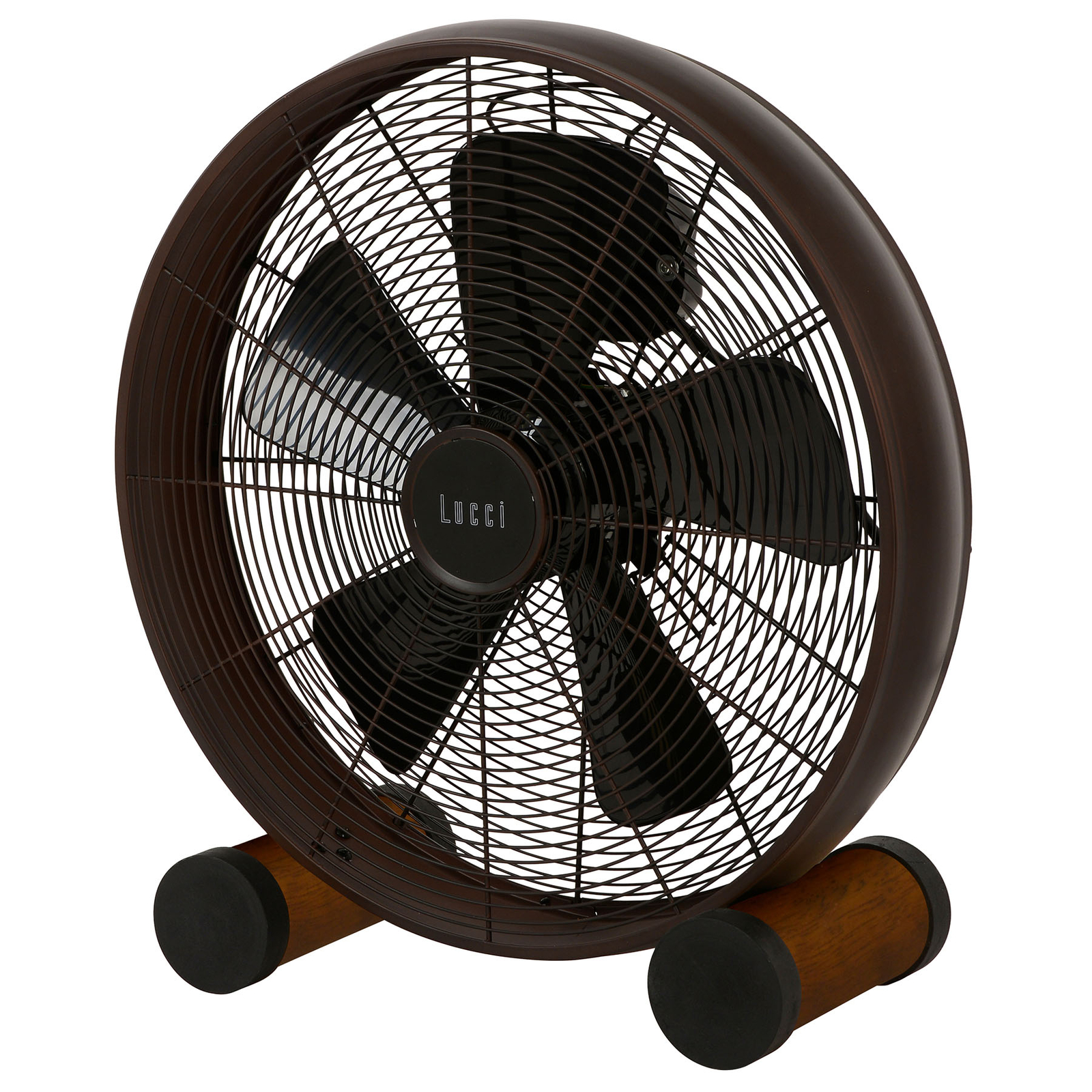 Tischventilator Breeze, Ø 41cm, bronze/walnuss