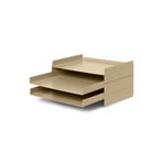 ferm LIVING Οργάνωση 2x2, μπεζ, σίδερο, 12,7 cm, στοιβαζόμενο