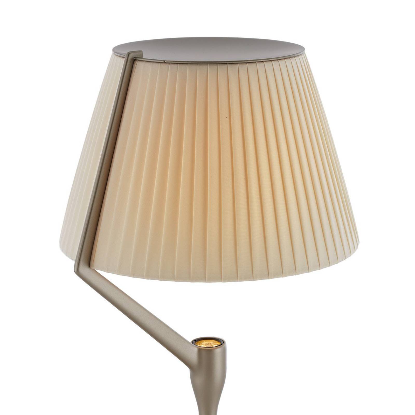 Lampa stołowa LED Angelo Stone firmy Kartell, w kolorze złotym, ściemniana