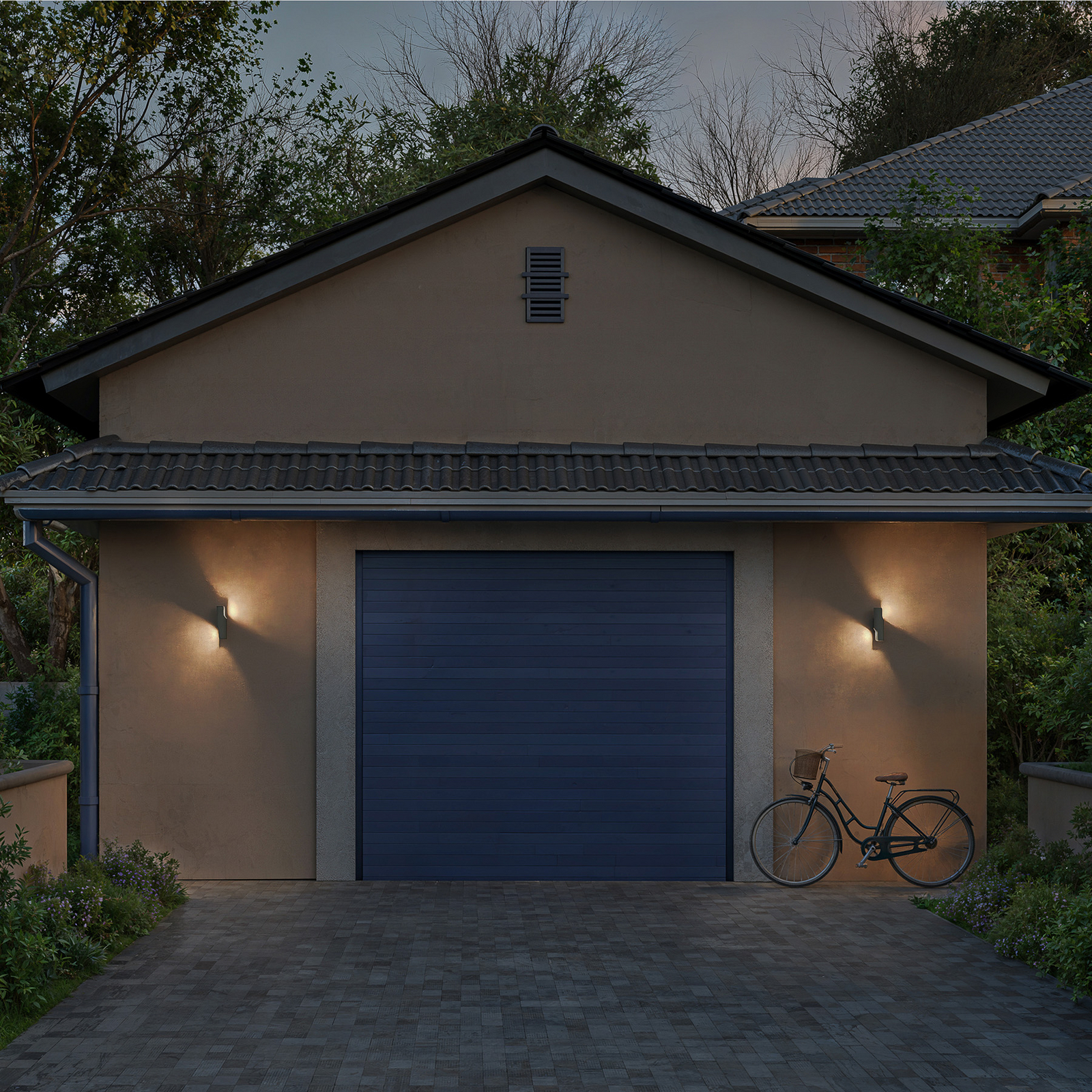 Philips Fira LED kültéri fali világítás, felfelé/lefelé irányuló, antracit, IP44