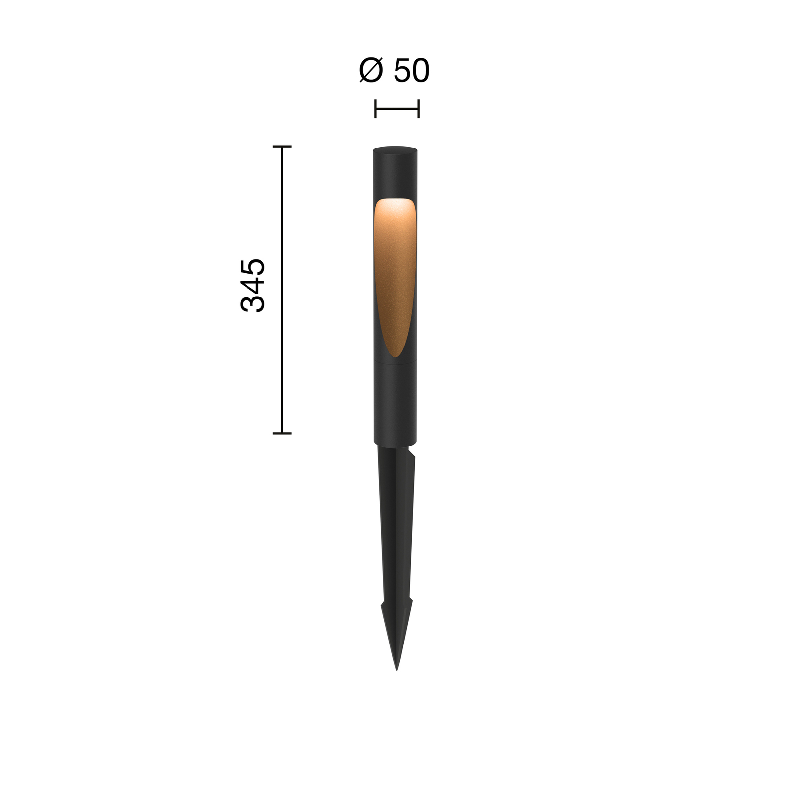 Flindt Garden LED Kerti Lámpa Short 2700K w/Spike + Connector Black - Louis Poul