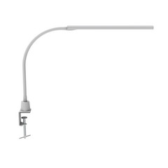 Lámpara de pinza LED MAULpirro, blanca, altura 37 cm, atenuable