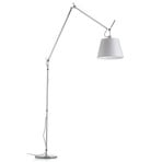 Tolomeo Mega Lampadaire avec Variateur Ø360 Gris Satin/Aluminium - Artemide