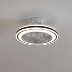 Deckenventilator Almeria LED CCT, weiß/schwarz