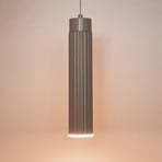 Lámpara colgante LED recargable «Hang», color beige, plástico, atenuable