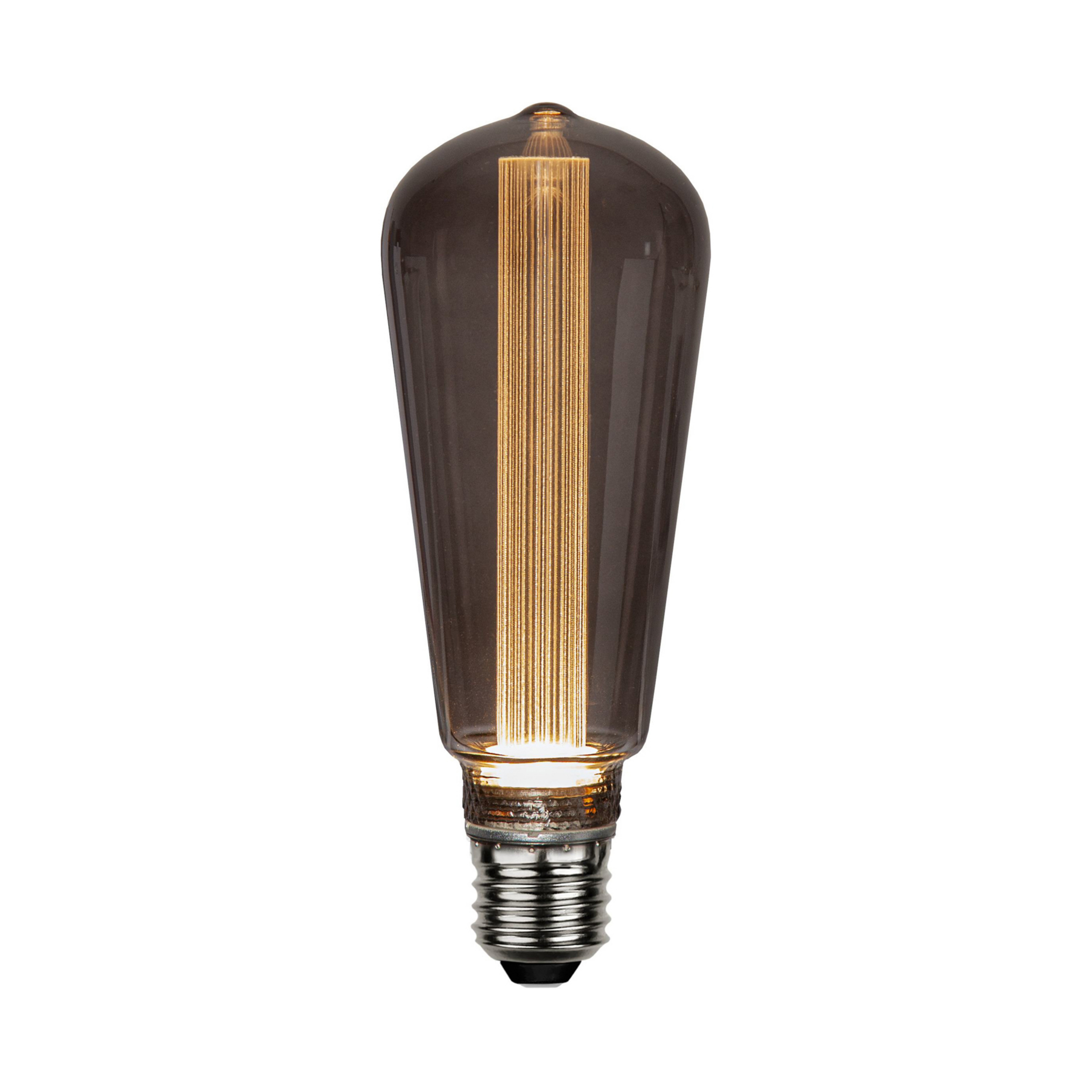 LED svetelný zdroj DecoLED NGC, Rustika E27 1,1 W sivá 2 800 K