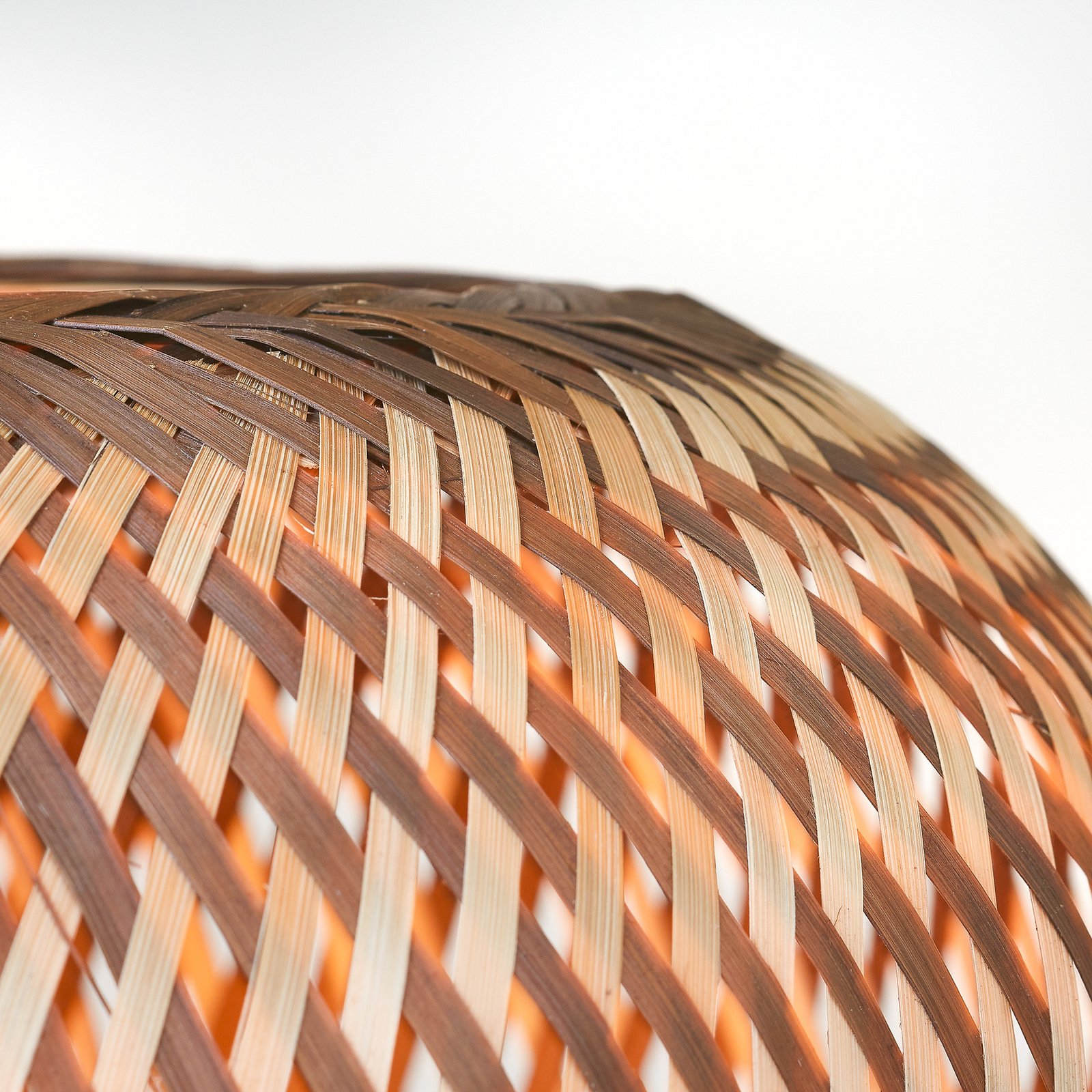 GOOD & MOJO Lampe de table Barbados, marron, Ø 25 cm, bambou, E27