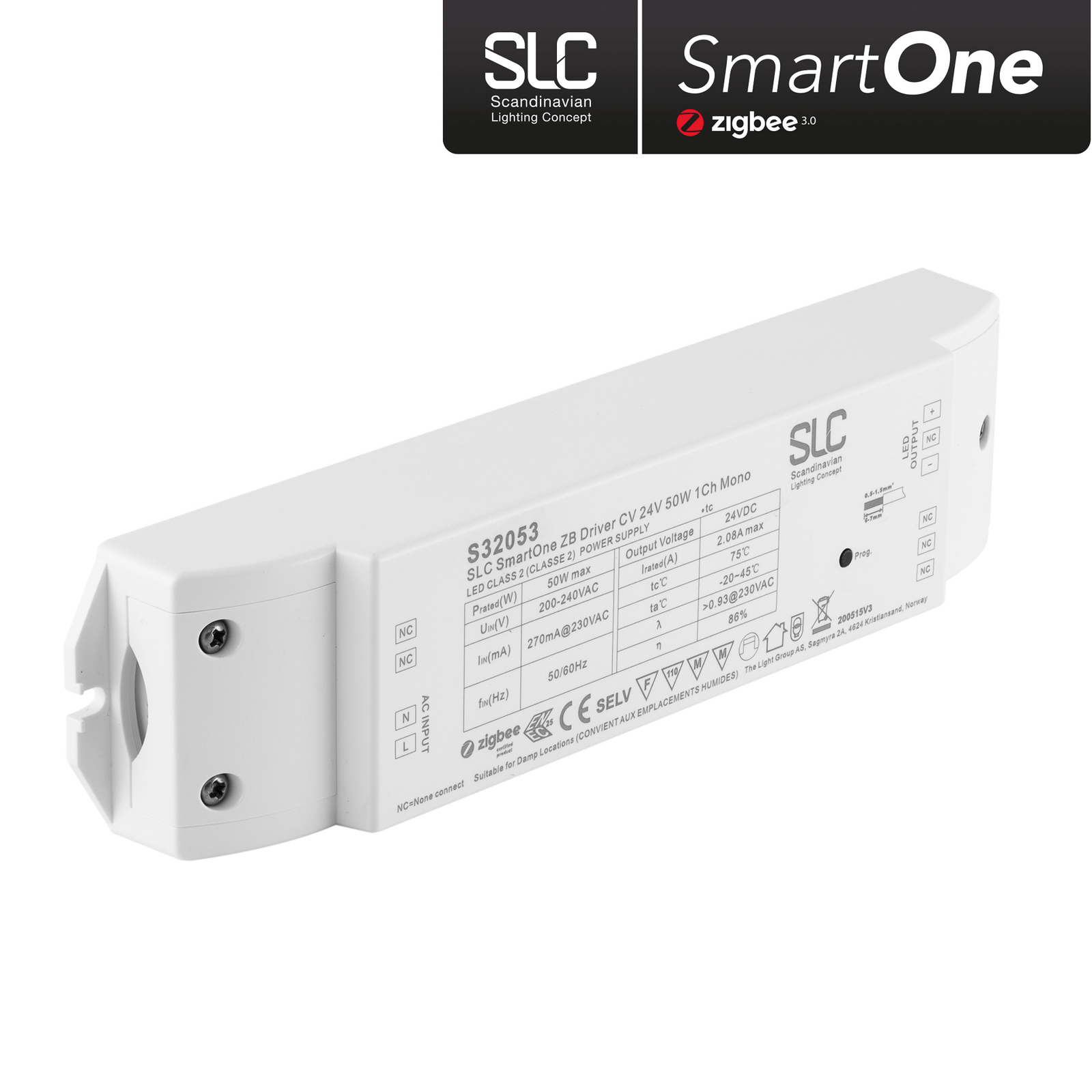 SLC SmartOne strömförsörjning ZigBee CV 24V 50W