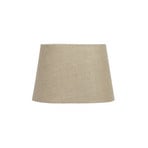 Pantalla de lámpara ovalada Basic, color beige, 20 cm de largo - Watt & Veke