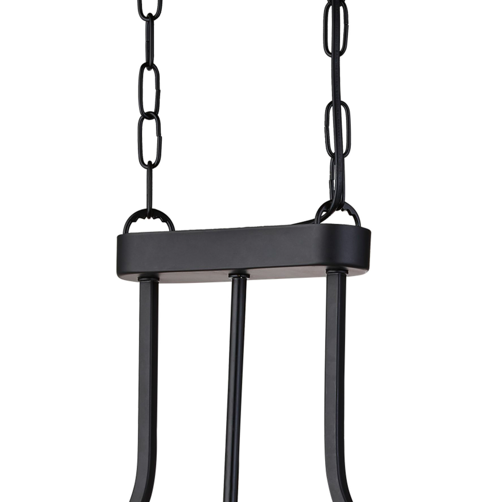 Suspension Victoria, noir, verre cristal, 78 cm, E27