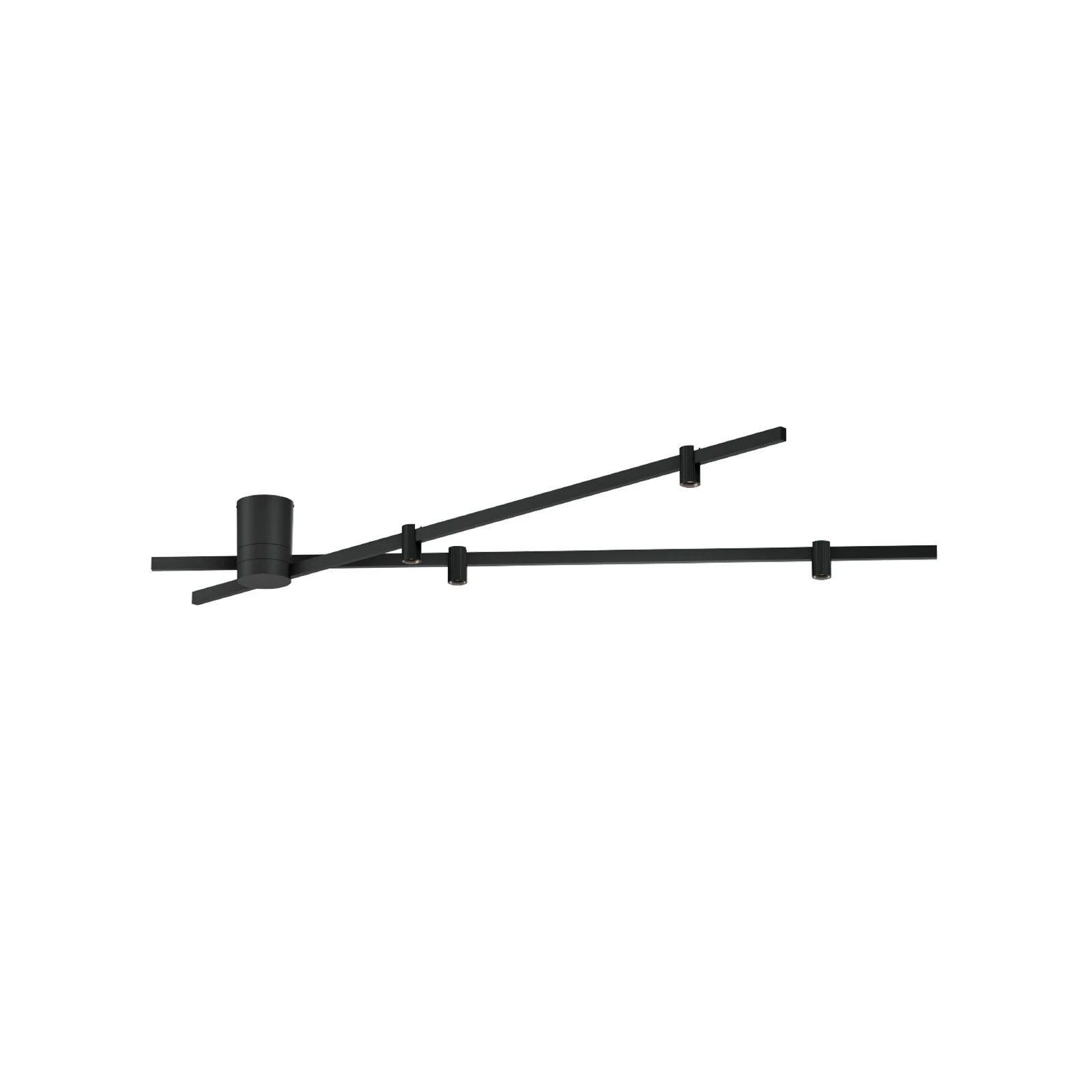 WEVER & DUCRÉ LED lubų lempa Trace Spin 1.0 juoda 927