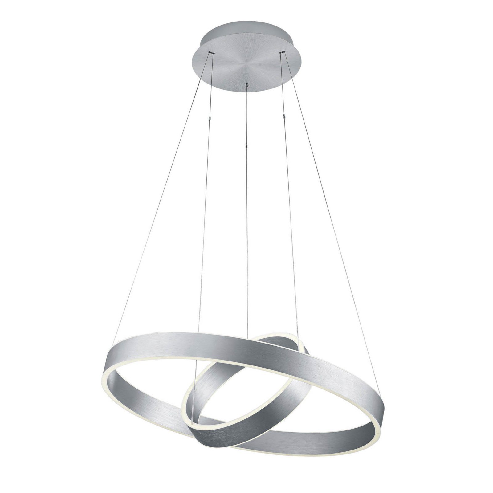 Delta LED pendant light, CCT, two rings