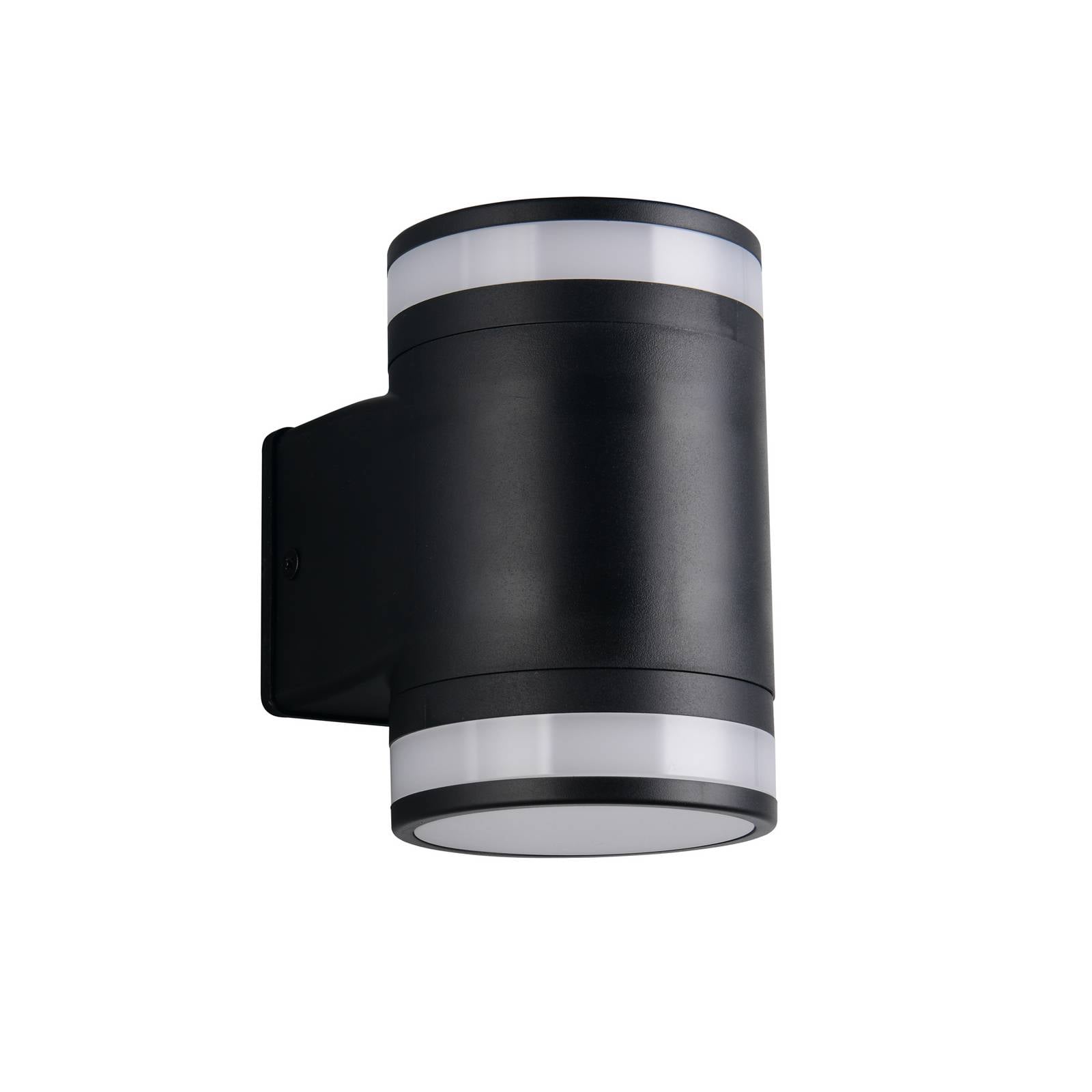 Außenwandlampe Cusco, schwarz, Höhe 14 cm, IP44, GX53-LED