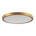 Vika LED plafondlamp, rond, mat goud