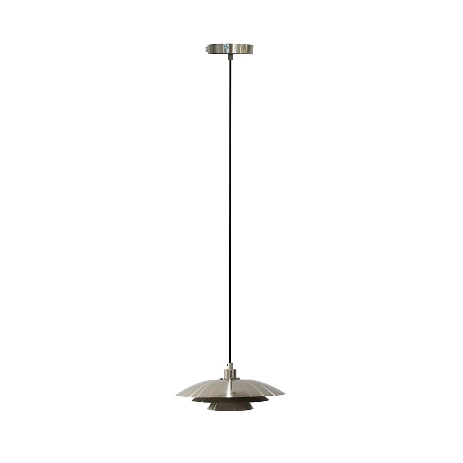 Dyberg Larsen Monaco viseća lampa, čelična boja, Ø 28 cm