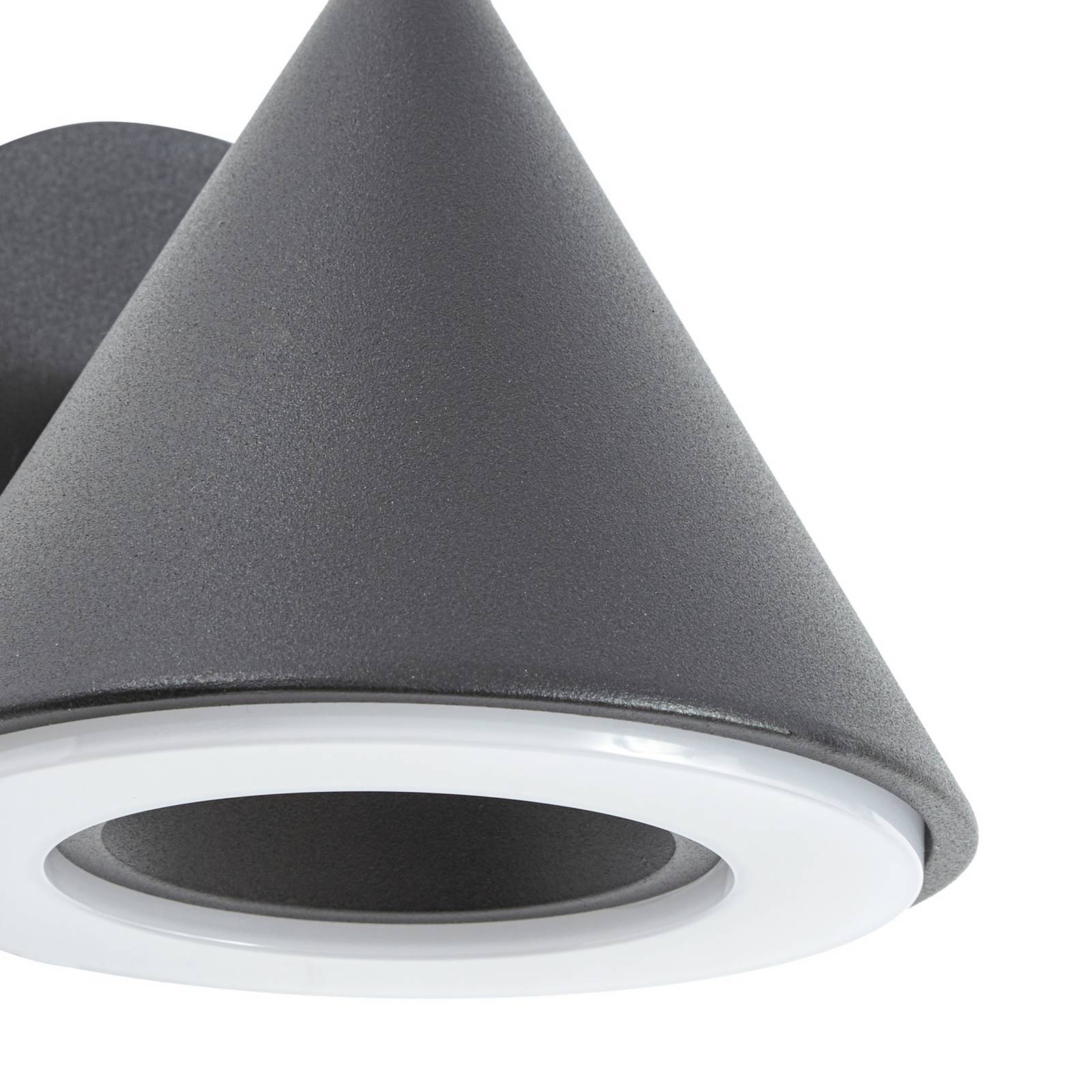 Kinkiet zewnętrzny LED Lindby Soran, czarny, metalowy, IP44