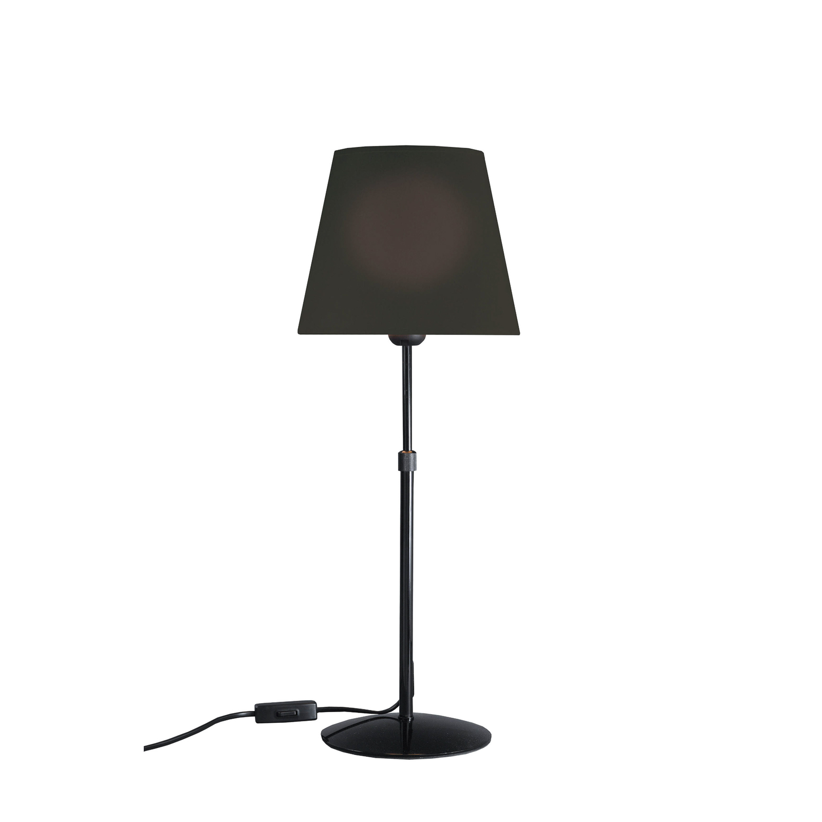 Aluminor Store bordlampe, svart/svart