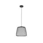 LED viseća svjetiljka Korvyn, crna, Ø 50 cm, s postupnim prigušivanjem - Lucande