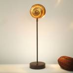 Lámpara de mesa Snail dorada de hierro