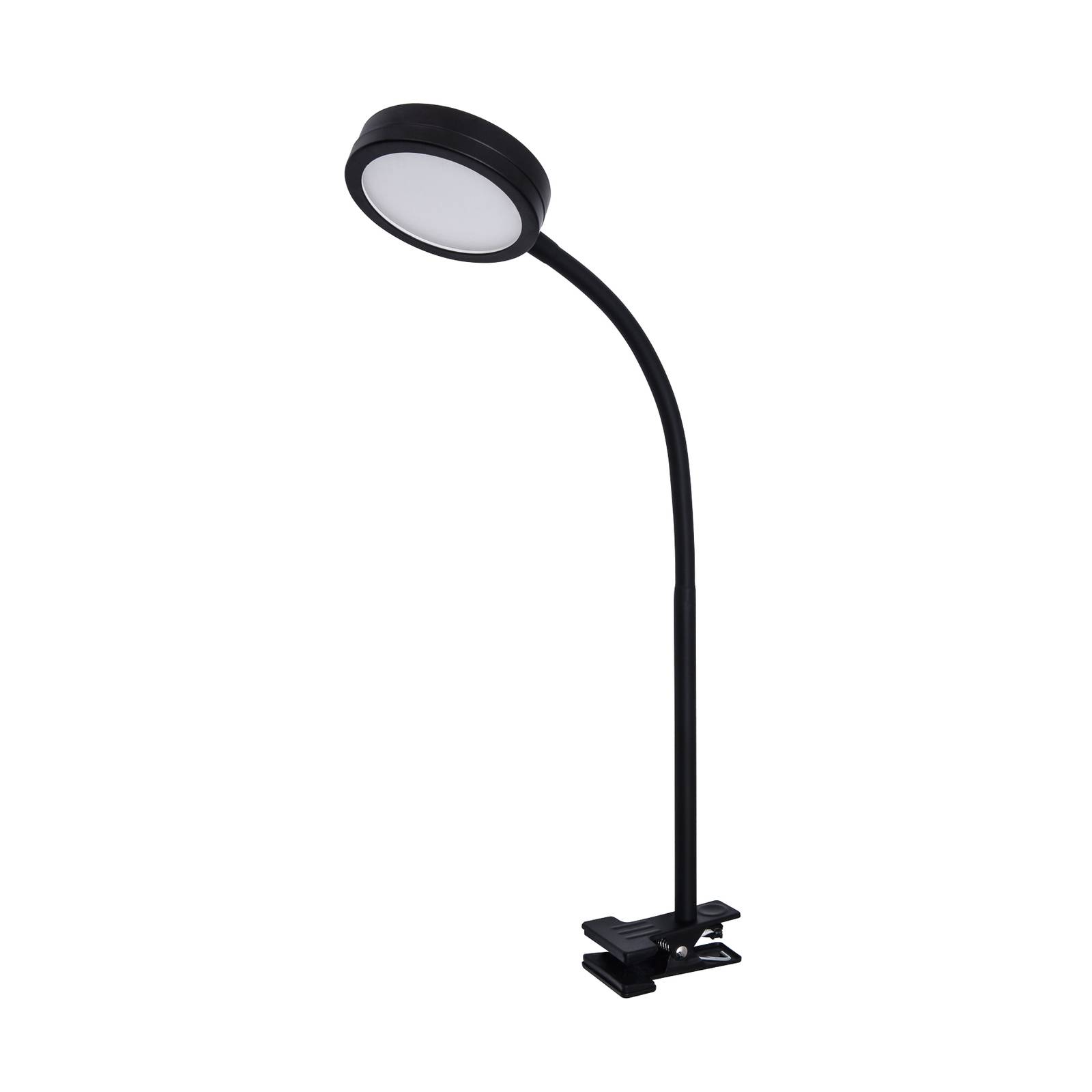 Lindby Toulin LED csíptetős lámpa, fekete