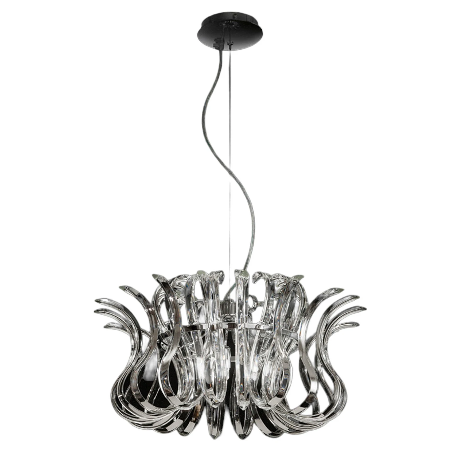 Diametru 50 cm - lampă suspendată din sticlă Wave