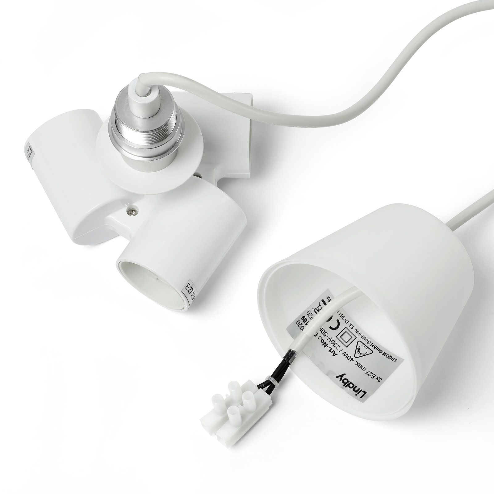 Simaria Pendelleuchte Brown/White/Grey - Lindby