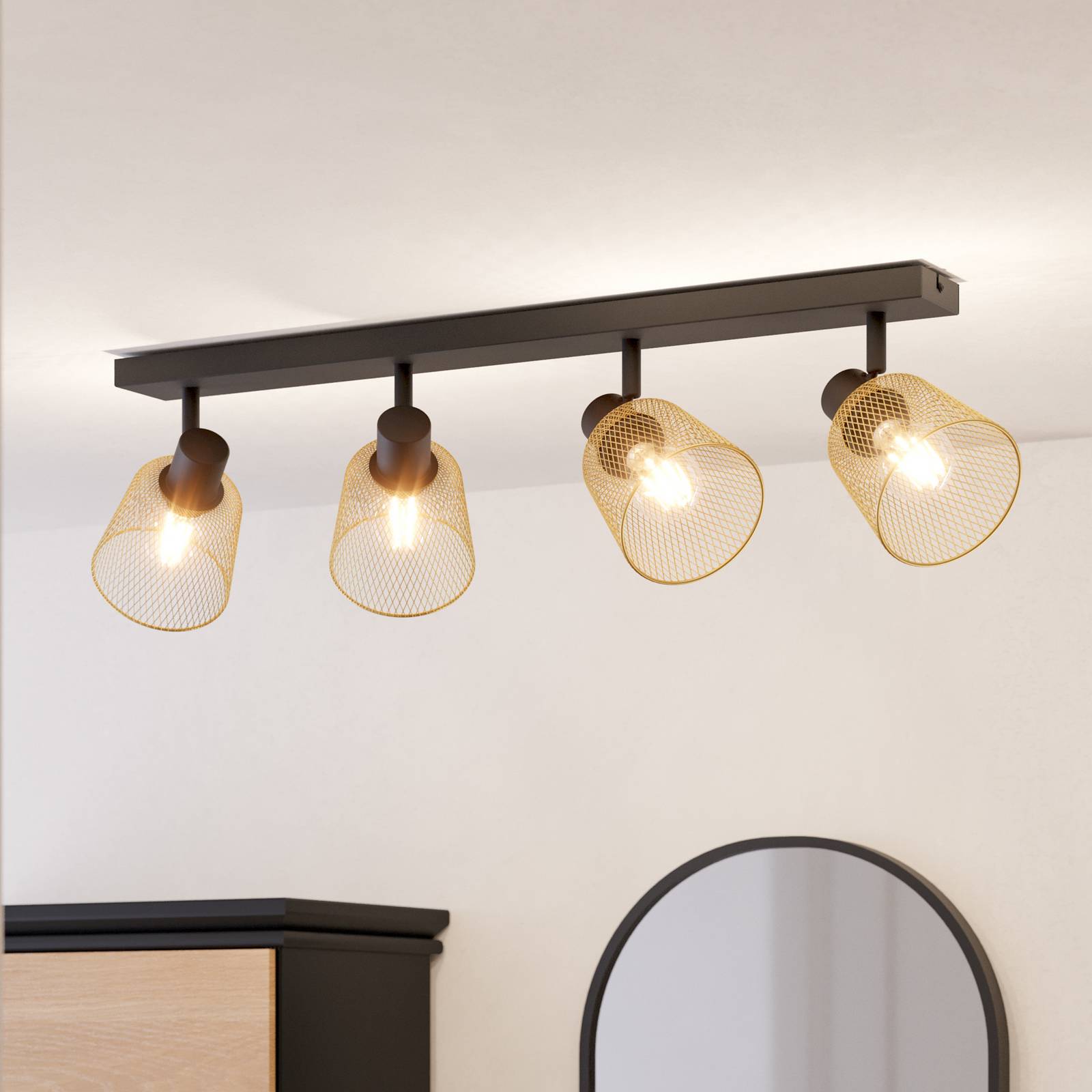 EGLO Coslada Deckenstrahler, vierflammig günstig online kaufen