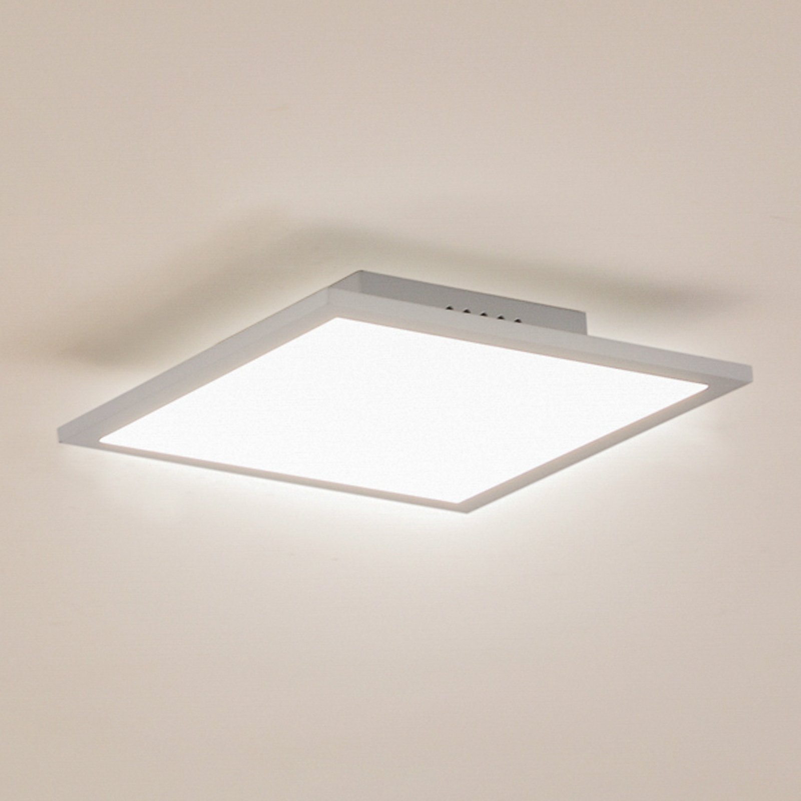 Lindby LED panel Enhife, white, 29.5 x 29.5 cm, aluminium