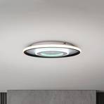 Livana LED taklampe, hvit/svart, Ø 50 cm, CCT, dimbar