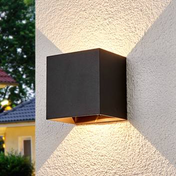 Evie utendørs vegglampe med LED-pærer