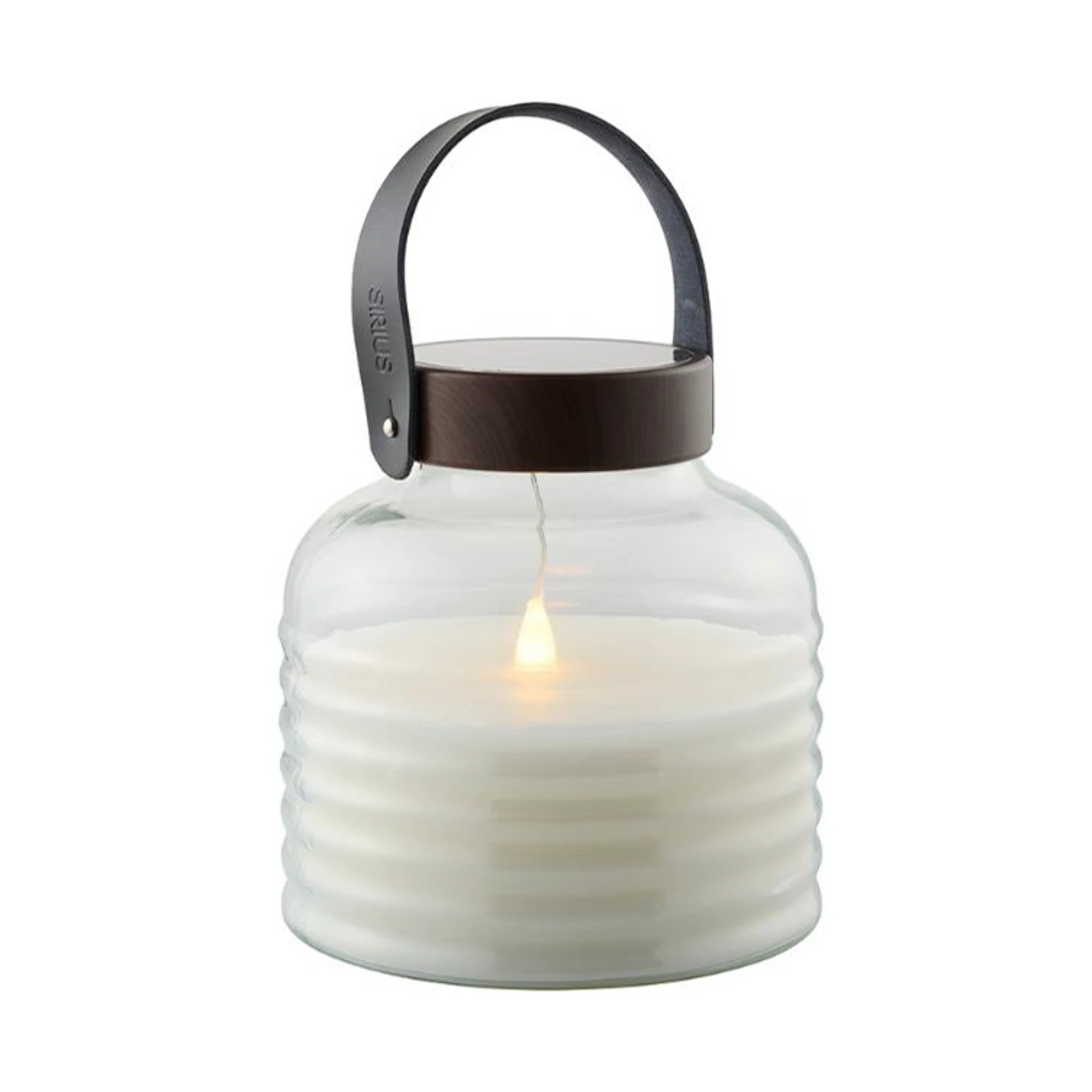 LED saules lāpa Aston Jar, augstums 20 cm, melna/brūna, IP44