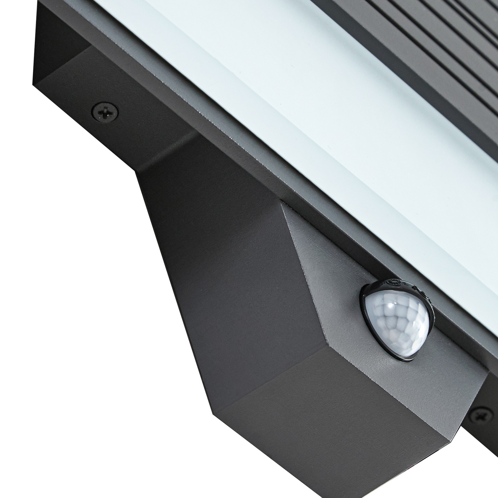 Melira LED venkovní nástěnné svítidlo, antracit, senzor, IP65 - Lucande