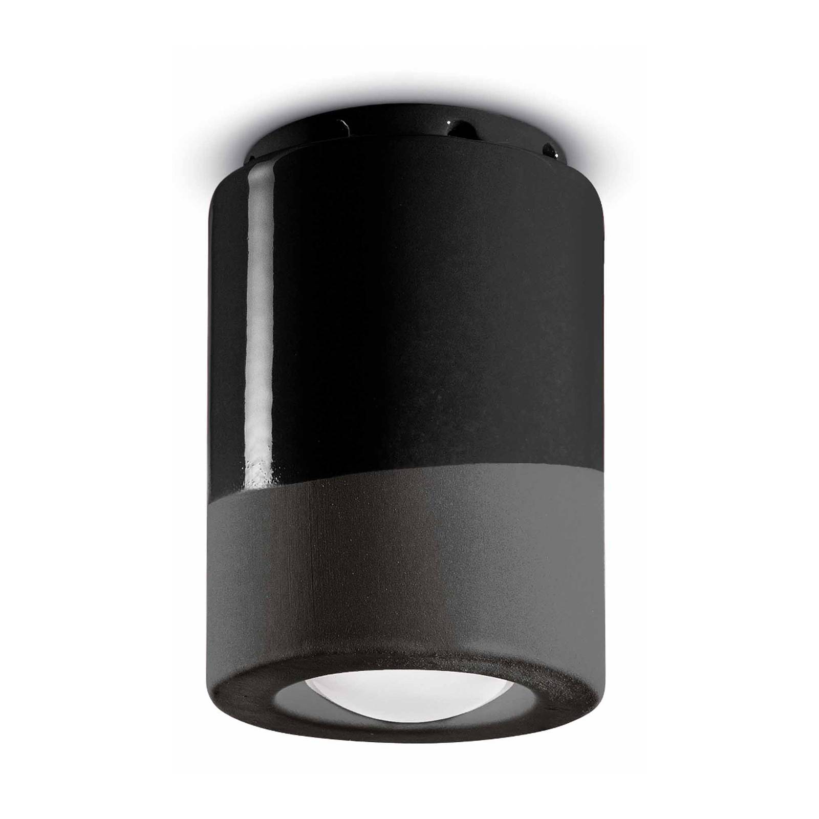 Ferroluce Ceiling Light - Living / Dining Room - Flush Ceiling Light - dimmable - Black