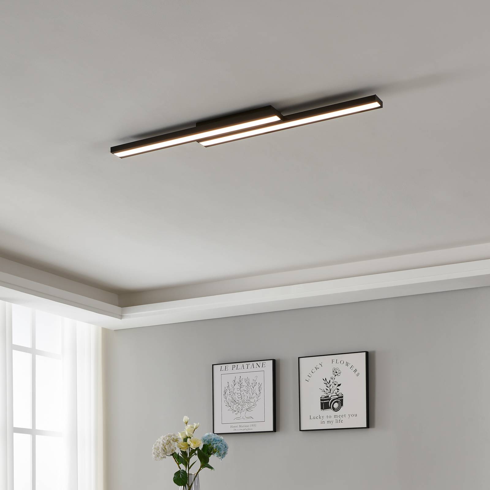  Eglo Connect Eglo Connect Saliteras-z Led Ceiling Light Black 