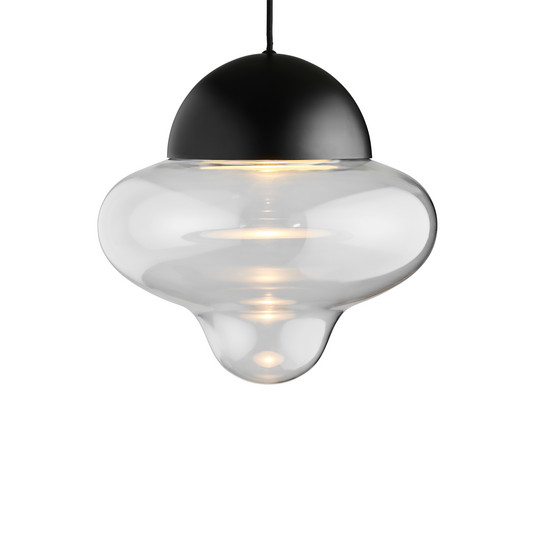 Závesné svietidlo Nutty XL Clear/Black – DESIGN BY US