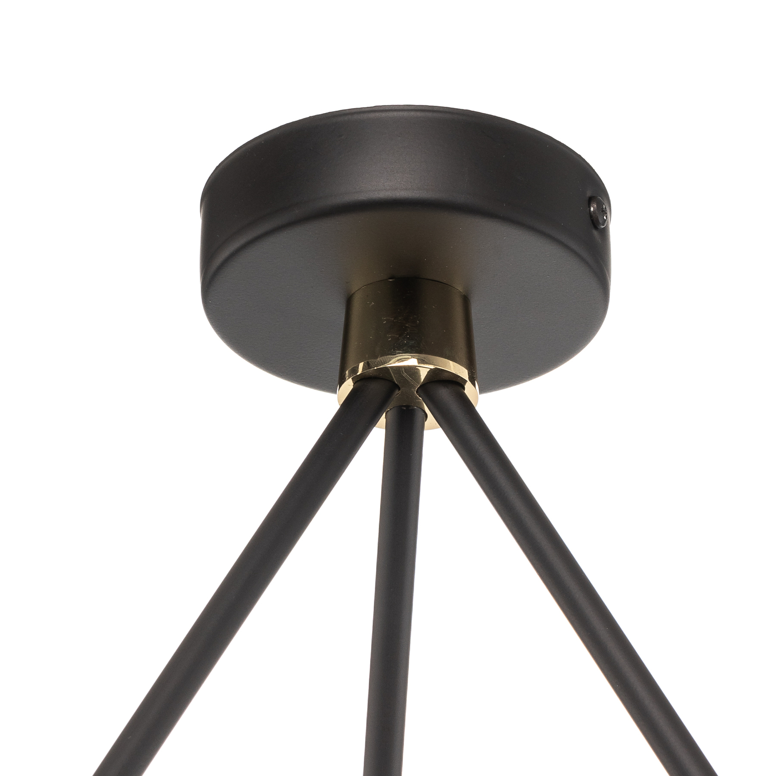 Plafondlamp Tuse, 3-lamps, zwart