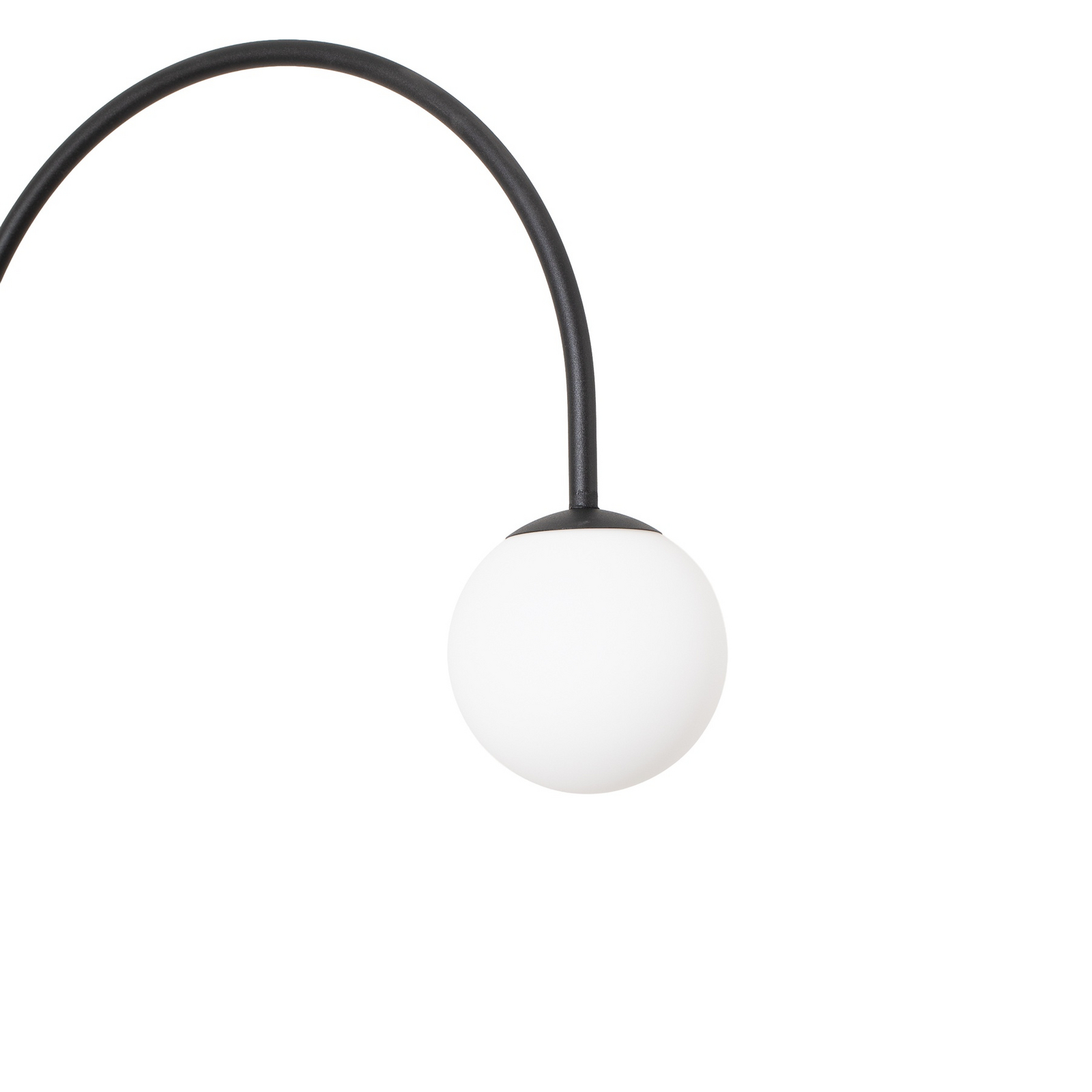 Stehleuchte Nova, Glas/Metall, schwarz/weiß, Höhe 155 cm Stehleuchte Nova, Glas/Metall, schwarz/weiß, Höhe 155 cm