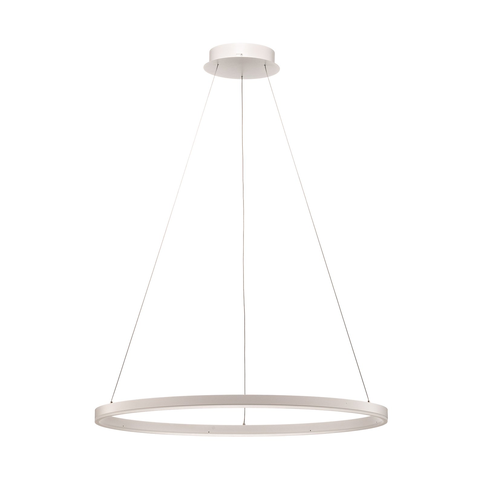 Arcchio Albiona LED pendant light, white, 80 cm